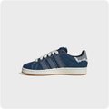 Adidas Blue Denim-Look Low-Top Sneakers with Frayed Details