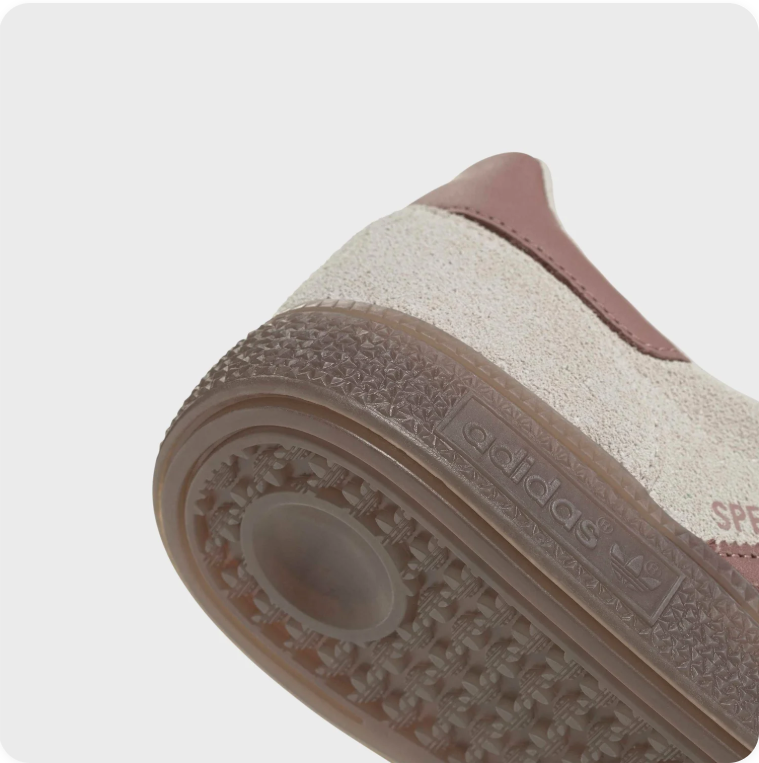 Adidas Spezial Off-White Low-Top Sneakers with Brown Soles