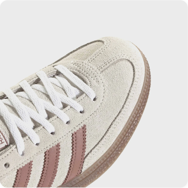 Adidas Spezial Off-White Low-Top Sneakers with Brown Soles