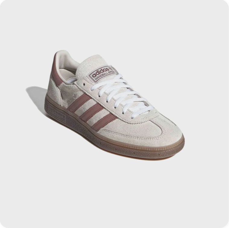 Adidas Spezial Off-White Low-Top Sneakers with Brown Soles