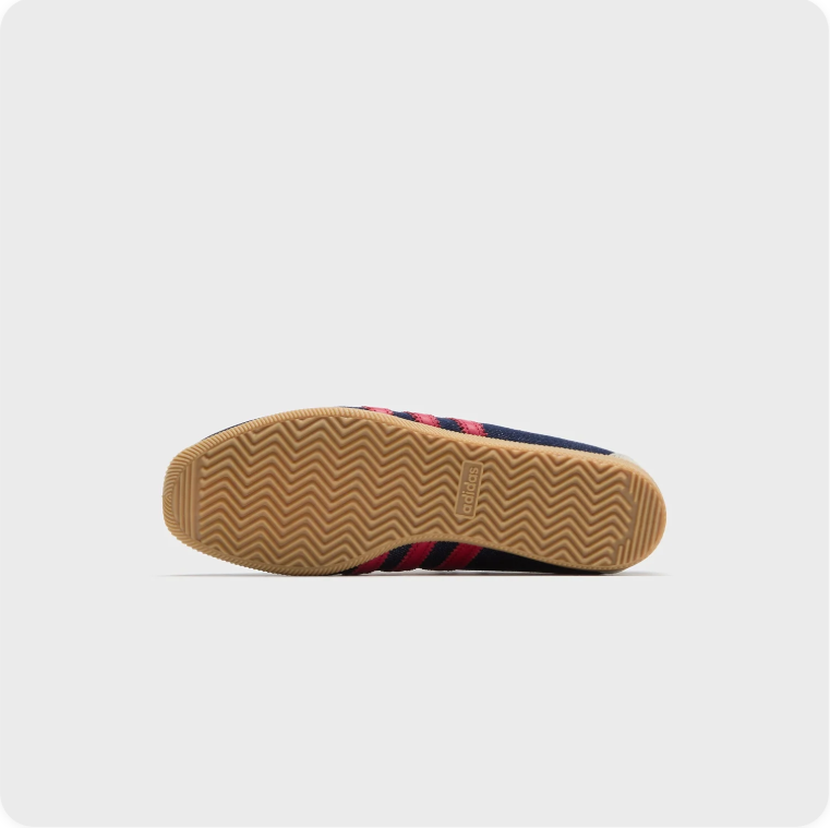 Adidas Japan Navy and Red Low-Top Sneakers