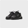 Adidas Black and Silver Chunky Retro Sneakers