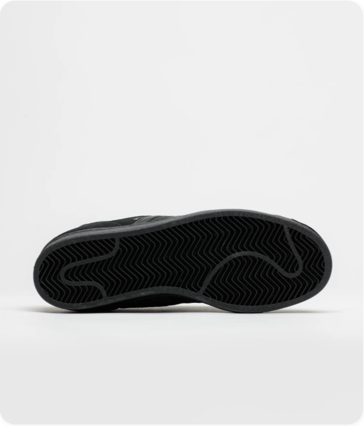 Adidas Superstar All-Black Shell-Toe Sneakers