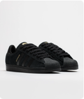 Adidas Superstar All-Black Shell-Toe Sneakers