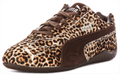 Puma Leopard-Print Low-Top Sneakers with Dark Brown Accents