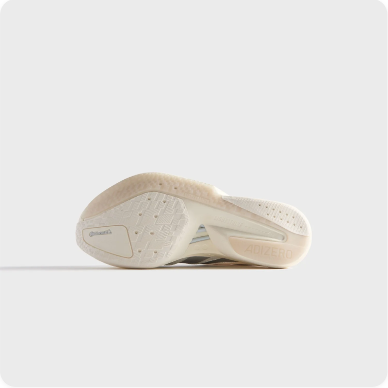 Adidas White and Grey Low-Top Sneakers with Chunky Cream Soles