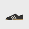 Adidas Japan Black and White Low-Top Sneakers with Tan Soles