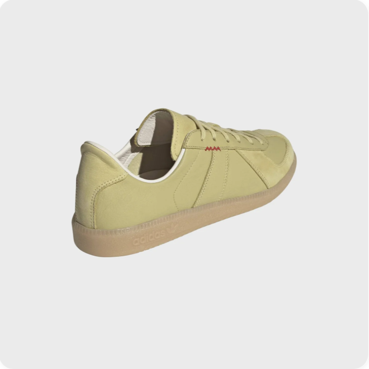 Adidas Light Olive Green Retro Low-Top Sneakers with Tan Soles