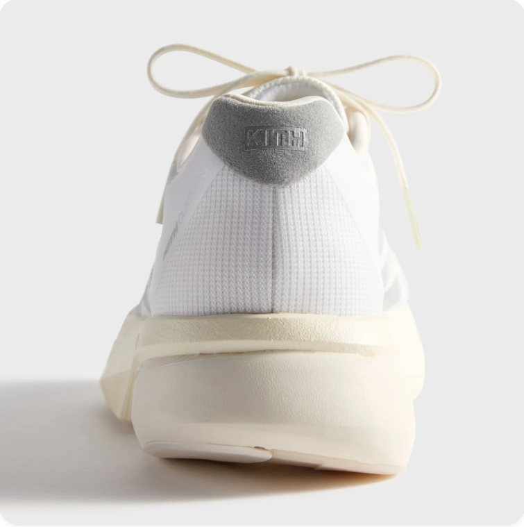 Adidas White and Grey Low-Top Sneakers with Chunky Cream Soles