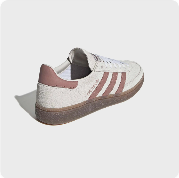 Adidas Spezial Off-White Low-Top Sneakers with Brown Soles