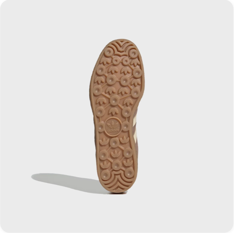 Adidas Gazelle Taupe and Cream Low-Top Sneakers