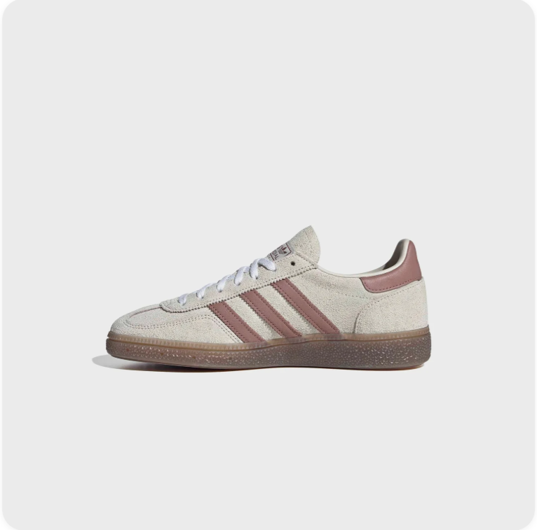 Adidas Spezial Off-White Low-Top Sneakers with Brown Soles