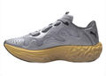 Puma Silver Grey Sneakers with Sculpted Yellow Soles